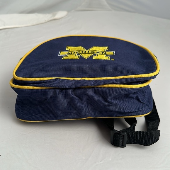 Mighty Mac University of Michigan Wolverines logo blue and yellow mini backpack - Picture 6 of 11